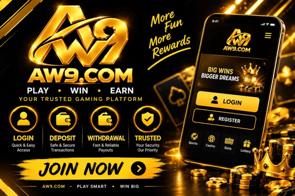 AW9 Game Login, Deposit and Withdrawal Process Guide