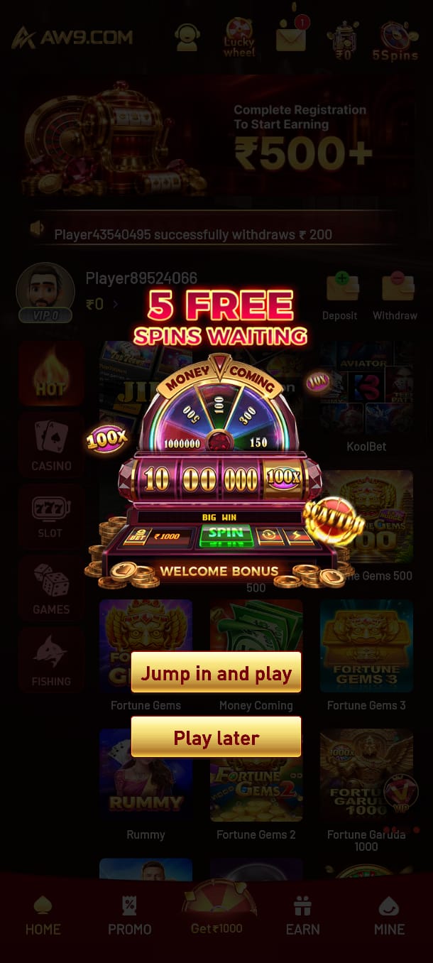 AW9 Game online gaming platform featuring a simple interface, game information, login options, and mobile-friendly access.